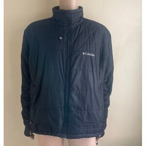 Columbia Omni-Heat Puffer Jacket XL Black Winter Warm Thermal Outdoor Coat